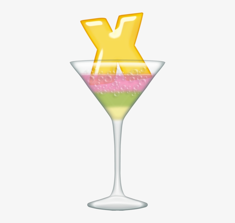 Copas Con Iniciales - Cocktail Of Letters, transparent png download