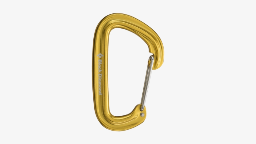 Black Diamond Neutrino Carabiner - Black Diamond Neutrino Wiregate Carabiner Yellow, transparent png download
