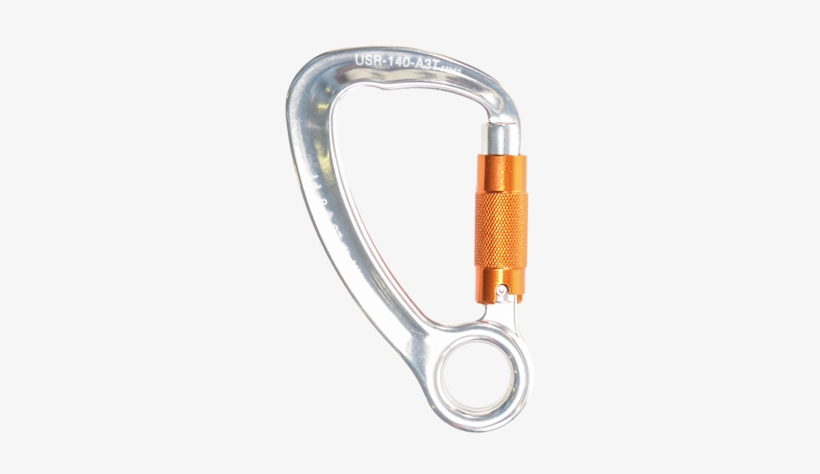 Fixed Eye Tri-act Lock Carabiner - Carabiner Lock, transparent png download