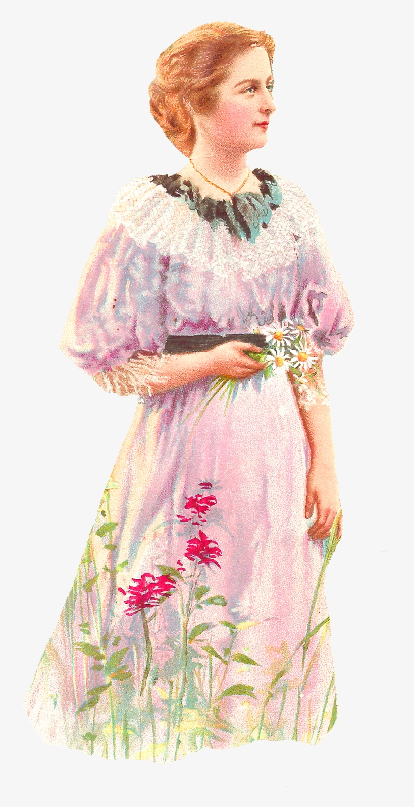 Woman Vintage Image Digital Image - Vintage Clothing, transparent png download