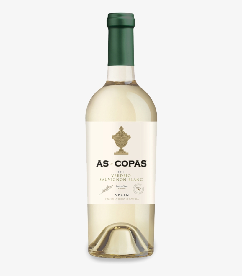 As De Copas Bottle - White Wine, transparent png download