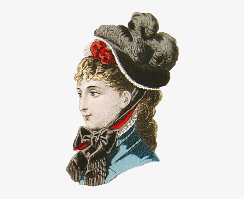 Free Vintage Image 19th Century Lady - Carving, transparent png download