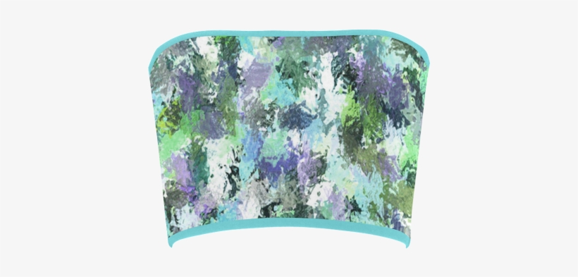 Green Paint Splatter Bandeau Top - Abstract Blue Paint Splatter Backpack By Jnccreations, transparent png download