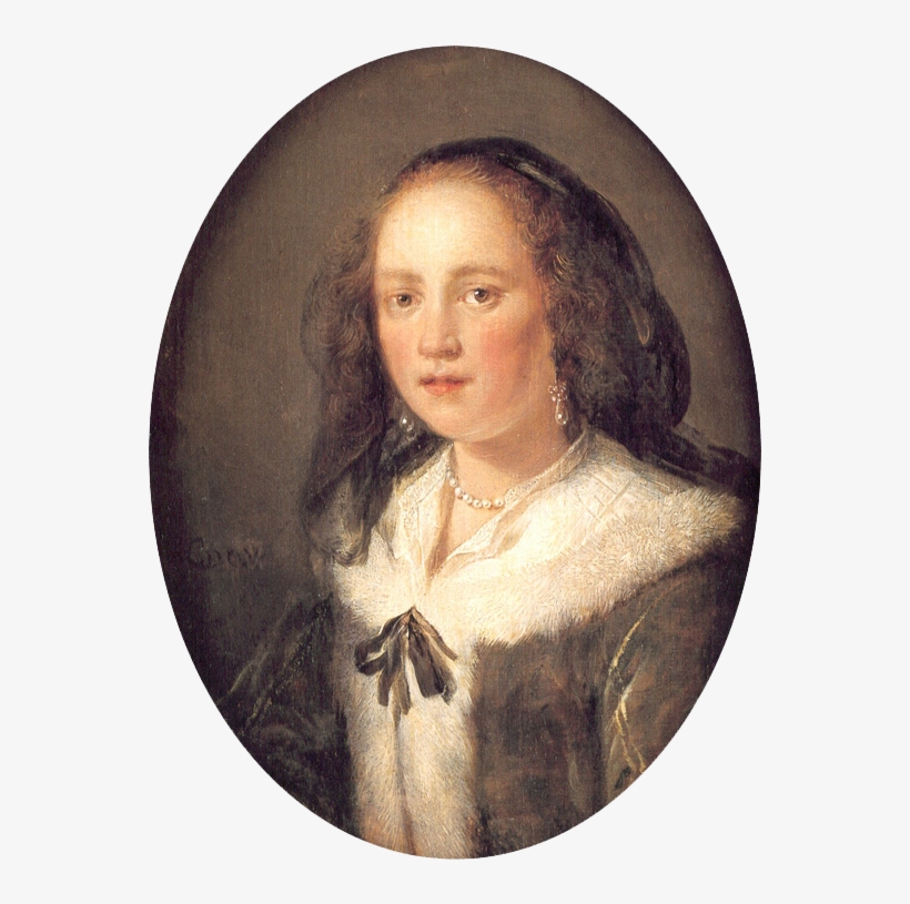 Young Woman In A Black Veil C 1660 Transparent - Woman In A Black Veil, transparent png download