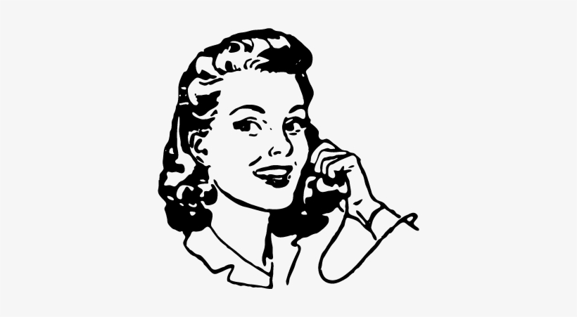 Vintage Woman Sticker - Take The Survey Funny, transparent png download