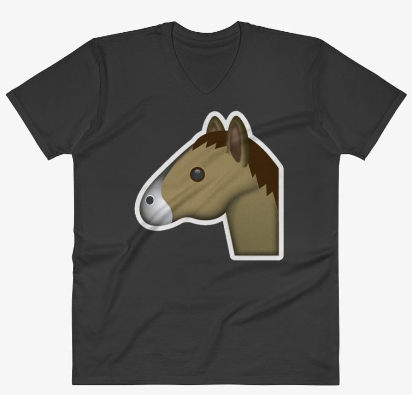 Men's Emoji V Neck - T-shirt, transparent png download