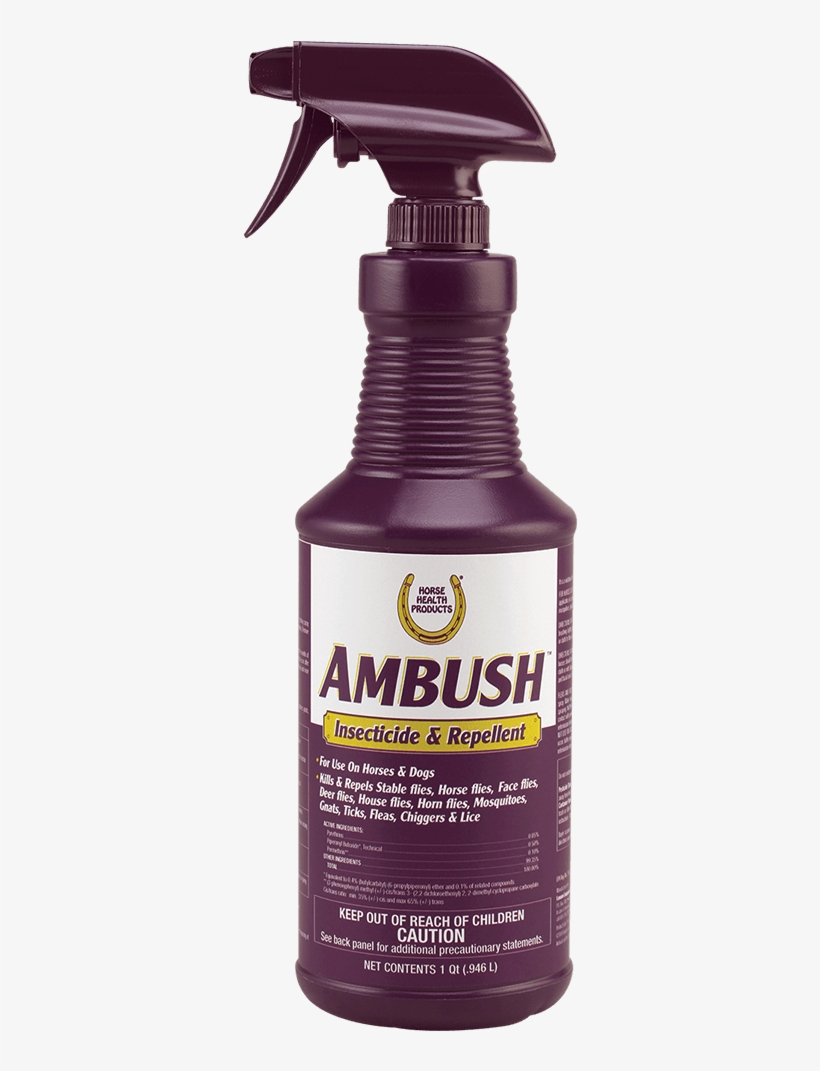 Fly Protection For Your Horses And Dogs - Farnam Ambush Insecticide & Repellent Spray 32, transparent png download