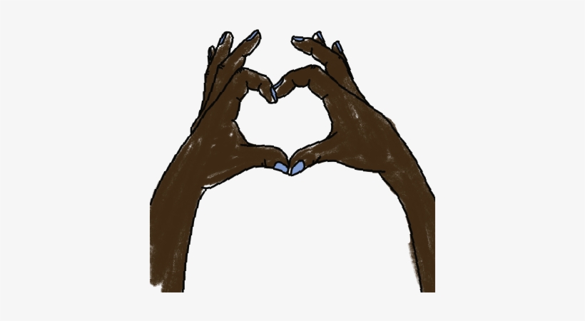 Heart Hands Print - Love, transparent png download