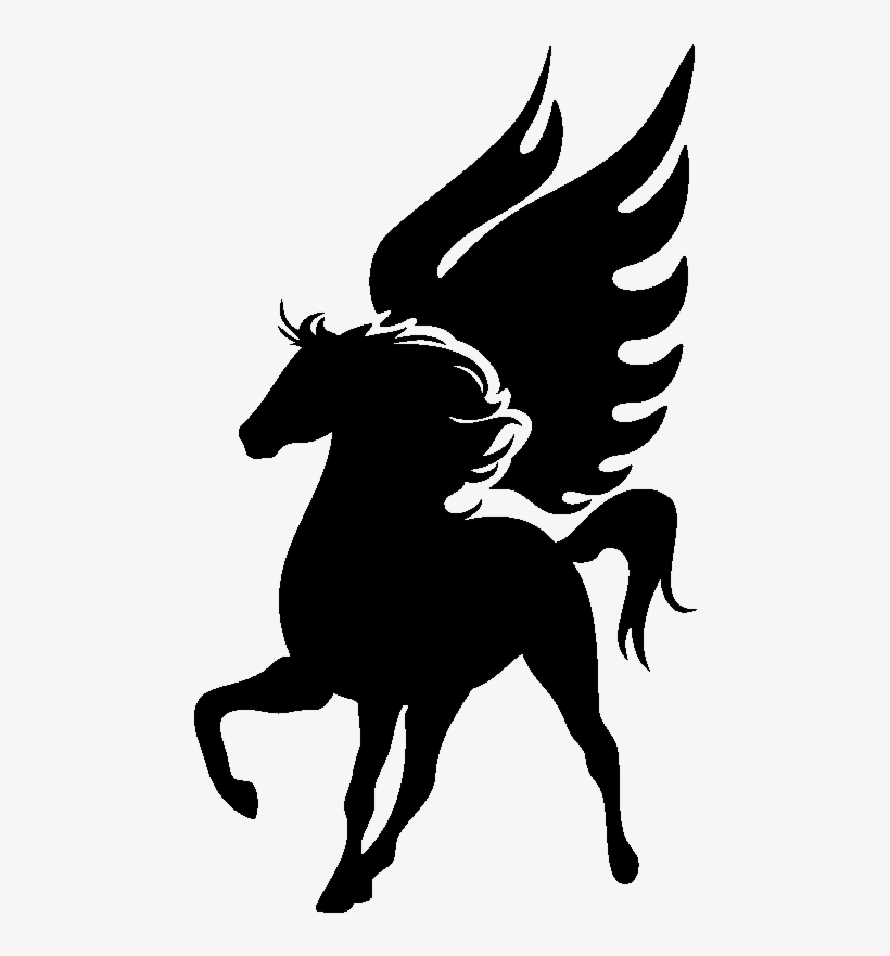 Sticker Pegase En Face Ambiance Sticker Si 0663 - Dibujos De Caballo Relinchando, transparent png download