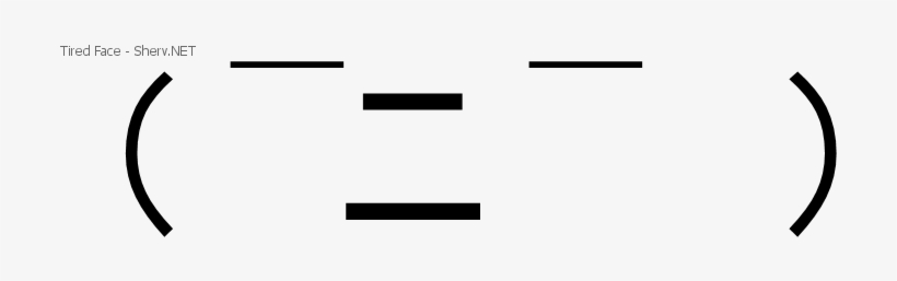 Tired Face Inverted - Parallel, transparent png download