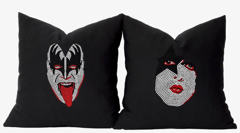 Kiss Demon Bling Crystal Throw Pillow, transparent png download