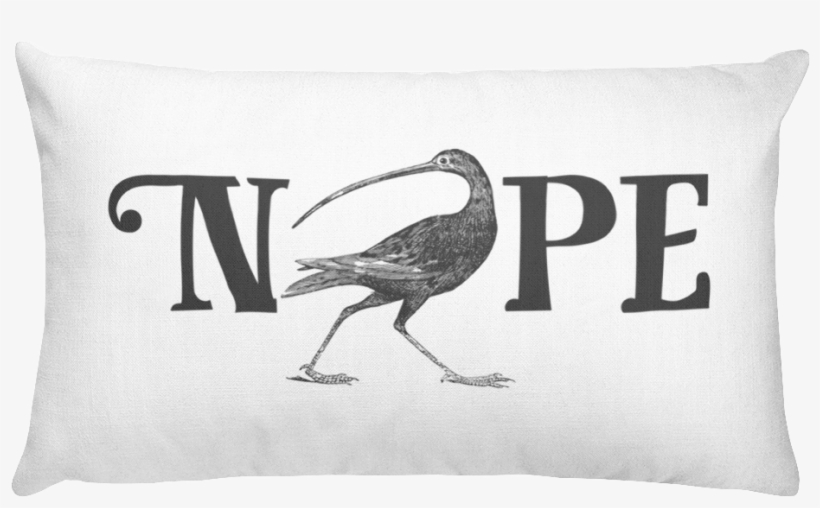 Nope Pillow - Effin Birds, transparent png download