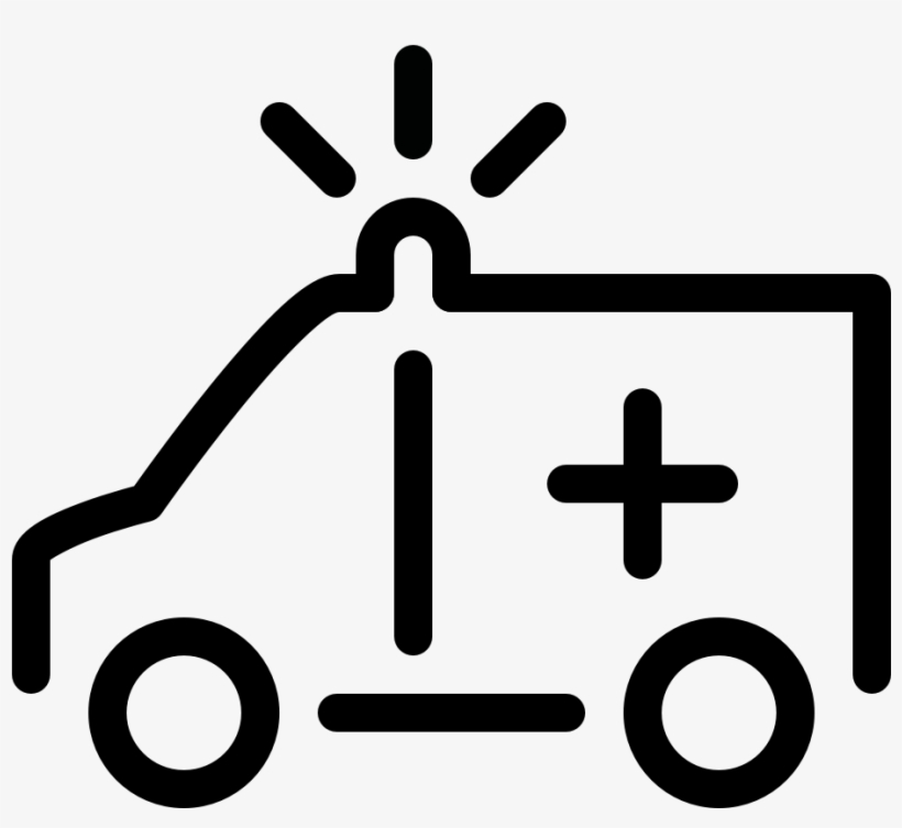 Ambulance Vehicle Van Ambulance - Icon, transparent png download