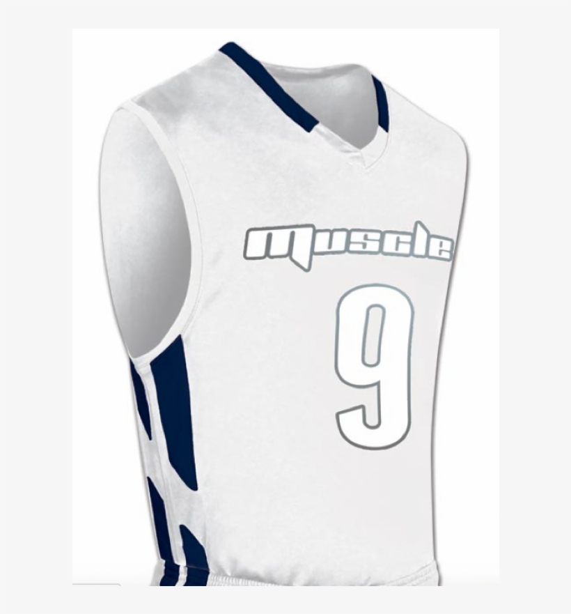 White Navy Womens Champro Dri Gear Basketball Jersey - White Red Jersey Basketball, transparent png download