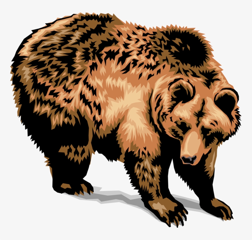 Grizzly Bear - Female Grizzly Bear Clipart, transparent png download