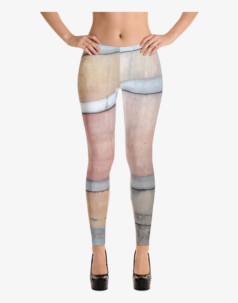 Wine Barrel Leggings For Women - Imagineavalon Christmas Leggings, Christmas Clothing,, transparent png download