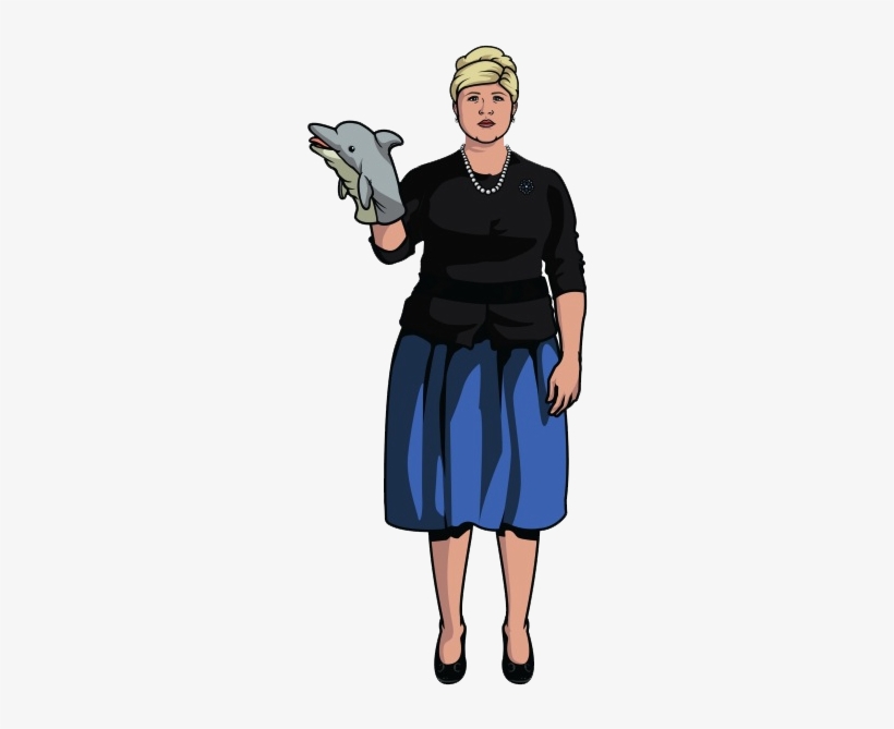 Isis Archer Pam, Pam Poovey, Archer Costume, Sterling - Pam From Archer Halloween Costume, transparent png download