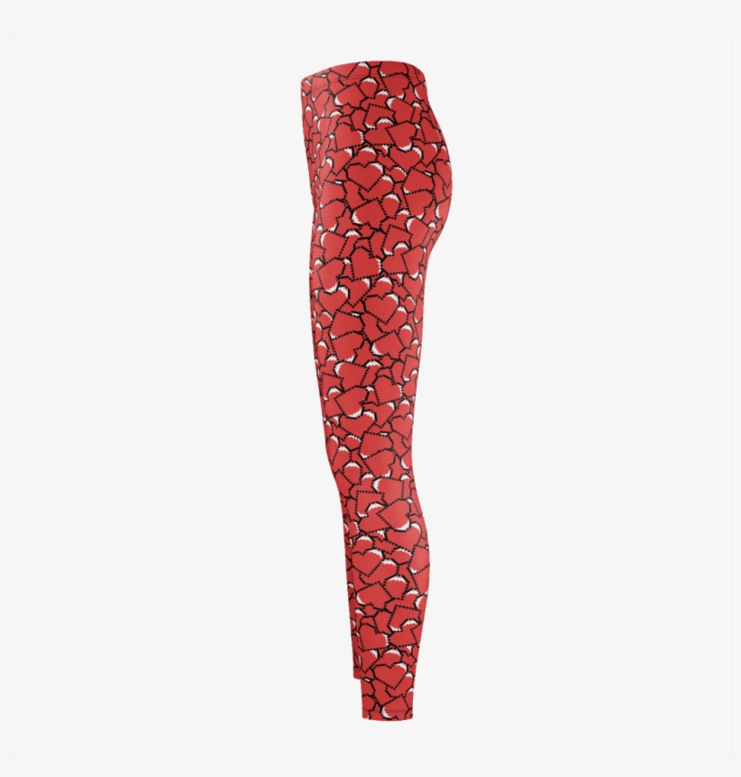 Pixel Heart Leggings - Leggings, transparent png download