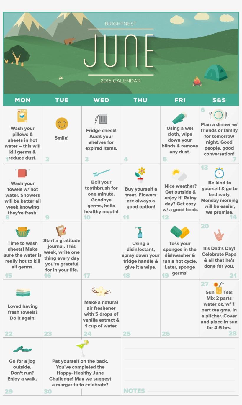Junecalender - Green Cleaning, transparent png download