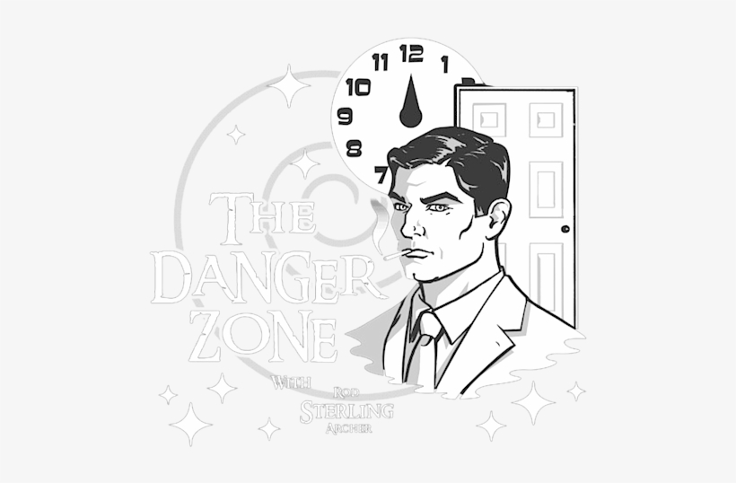 Bleed Area May Not Be Visible - Archer Danger Zone Twilight Zone, transparent png download