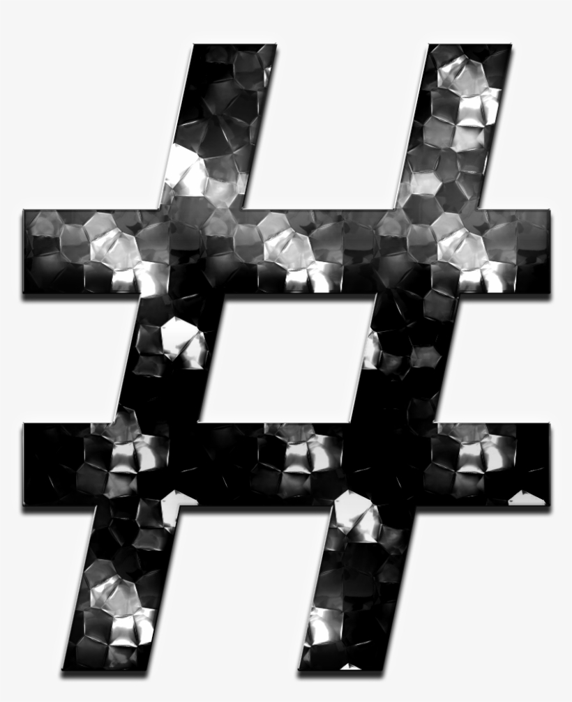 Hash Png Transparent Image - Monochrome, transparent png download