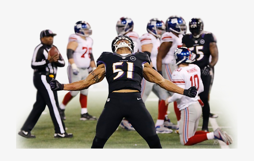 Ray Lewis, Joe Flacco, Brendon Ayanbadejo And The Baltimore - Brendon Ayanbadejo, transparent png download