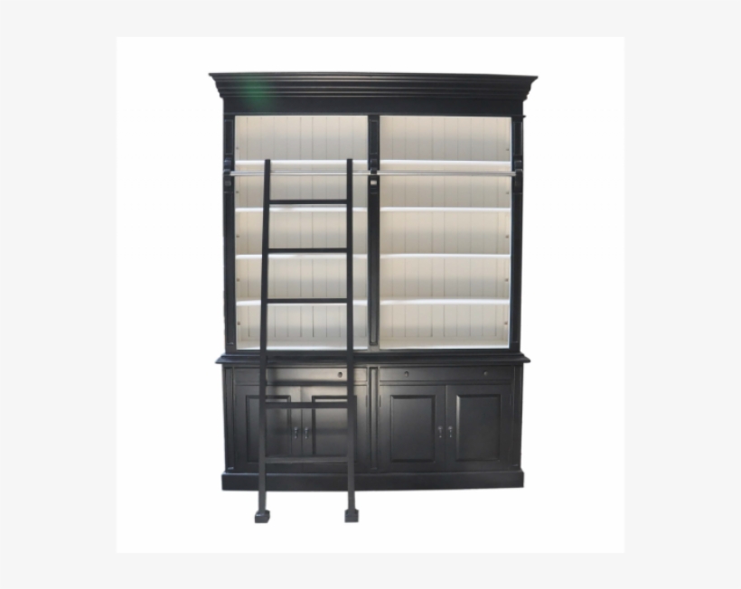French Provincial Two Bay Bookcase - Bookcase, transparent png download
