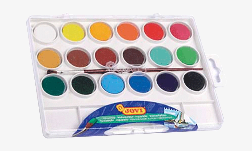 Comentarios - Acuarela Jovi 18 Colores Estuche De Plastico, transparent png download