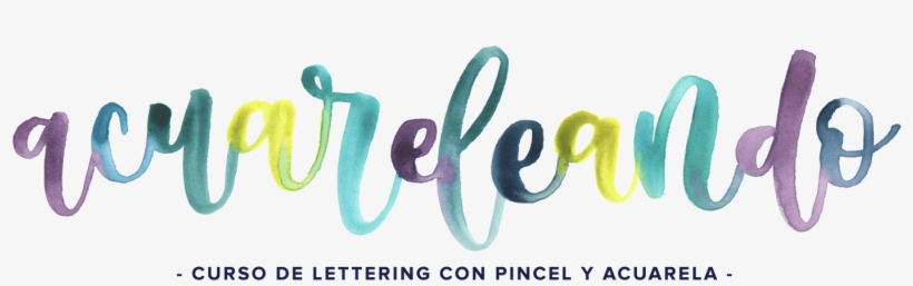 Curso Presencial De Lettering Con Acuarela Y Pincel - Watercolor Painting, transparent png download