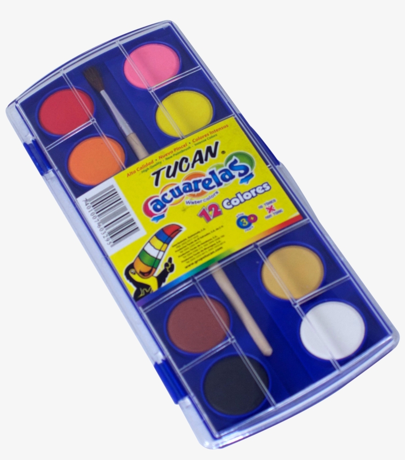 Acuarela Tucan 12 Colores Alta Calidad - Acuarelas Tucan, transparent png download