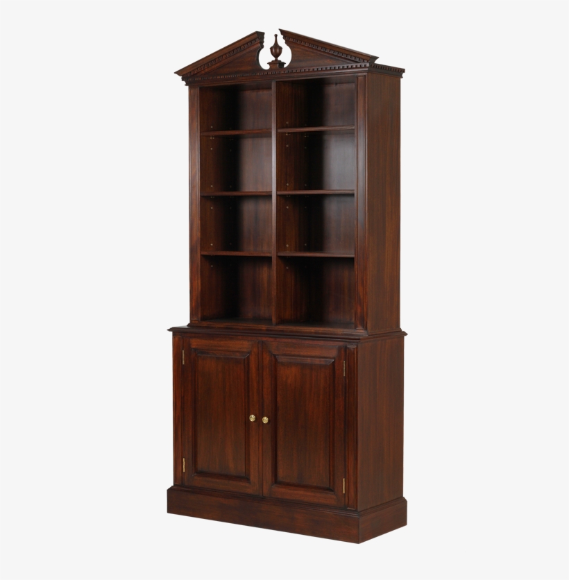 Cadogan Square Bookcase With Pediment & Fielded Doors - Door, transparent png download