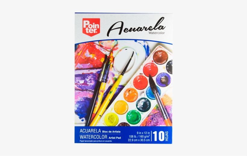 Block Acuarela Pointer - Watercolor Painting, transparent png download