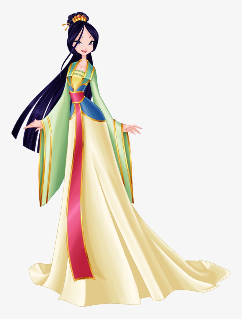 The Melody Mysterious As The Dark Side Of The Moon - Мулан В Стиле Аниме, transparent png download