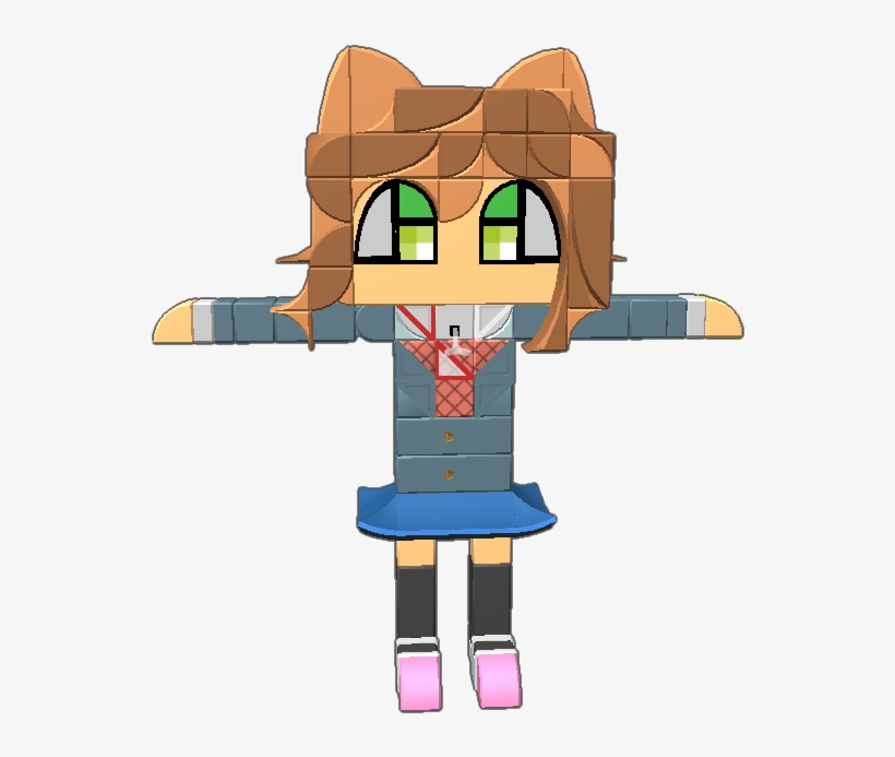 This Is Monika From Ddlc /doki Doki Literature Club\ - Cartoon, transparent png download