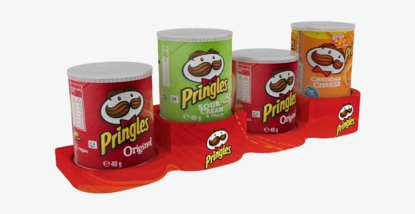 Pringles Cheddar Cheese Potato Crisps - 2.5 Oz. Canister, transparent png download