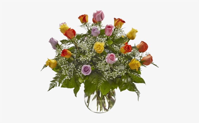 Two Dozen Mixed Rose Arrangement • $69 - Bloemstukken, transparent png download