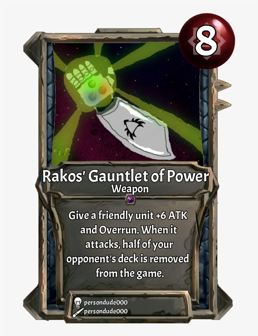 [card] Rakos' Gauntlet Of Power - .com, transparent png download