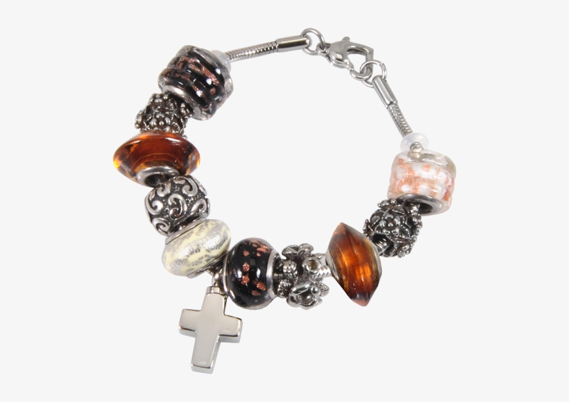 Wholesale Remembrance Beads Urn Charm Bracelet- Autumn - Remembrance Beads Autumn Gold Charm Bracelet Cremation, transparent png download