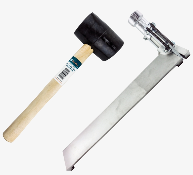 1-1/4″ Corner Bead Crimper With Rubber Mallet - Lump Hammer, transparent png download