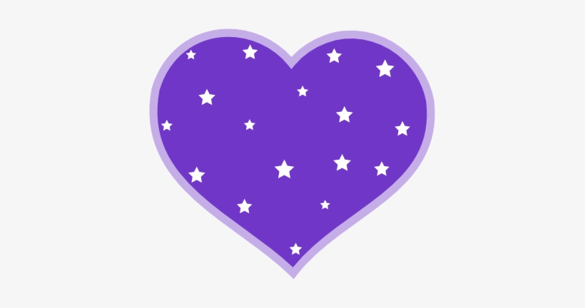 Compurple Heart Star - Heart And Star Clip Art, transparent png download