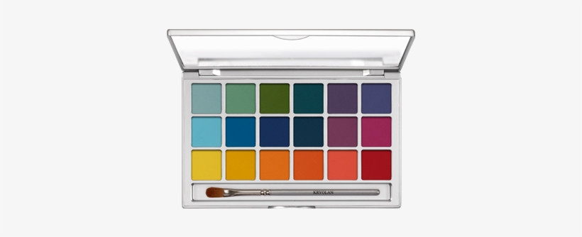 Kryolan 5318 Eye Shadow Variety 18 Colors Palette 185422 - Kryolan Eyeshadow Palette 18 Colors, transparent png download