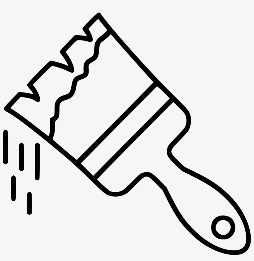 Brush Paint Pencil Dye Paintwork Painting Comments - Vector Graphics, transparent png download