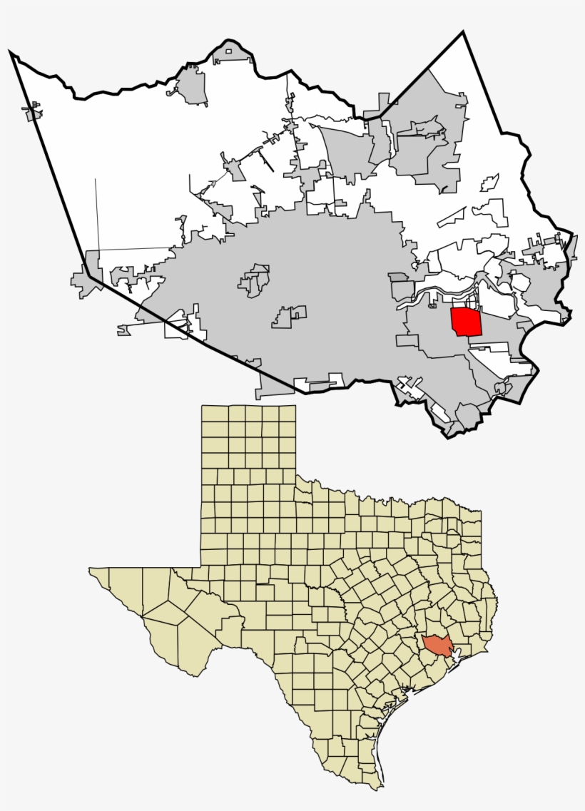 Harris County Texas Incorporated And Unincorporated - Southern Springs Texas Map, transparent png download