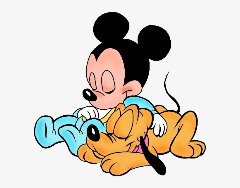 Gallery For Mickey Mouse Sleeping Clip Art Baby Pluto And Mickey Transparent Png 600x600 Free Download On Nicepng