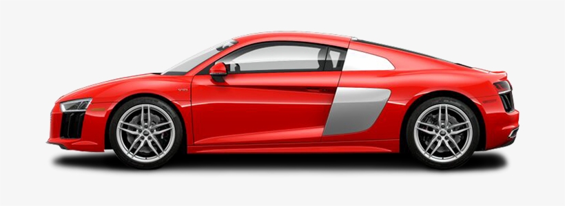 2 V10 2018 Audi R8 Coupe - Audi R8 Side Png, transparent png download