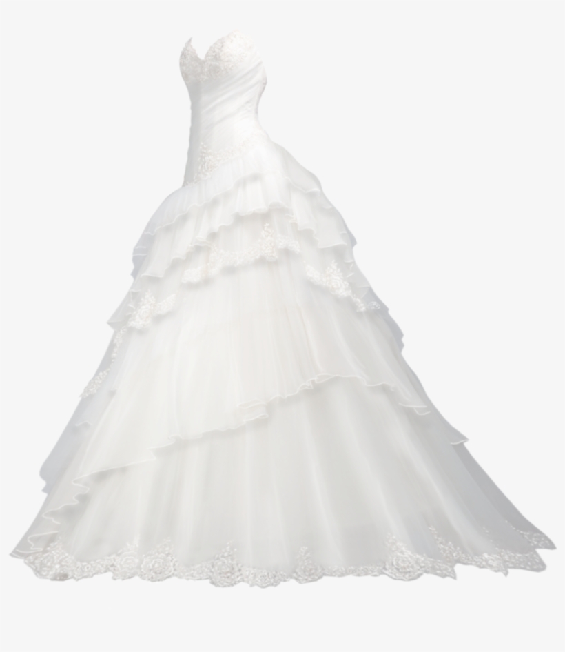 White Dress By - Dress, transparent png download