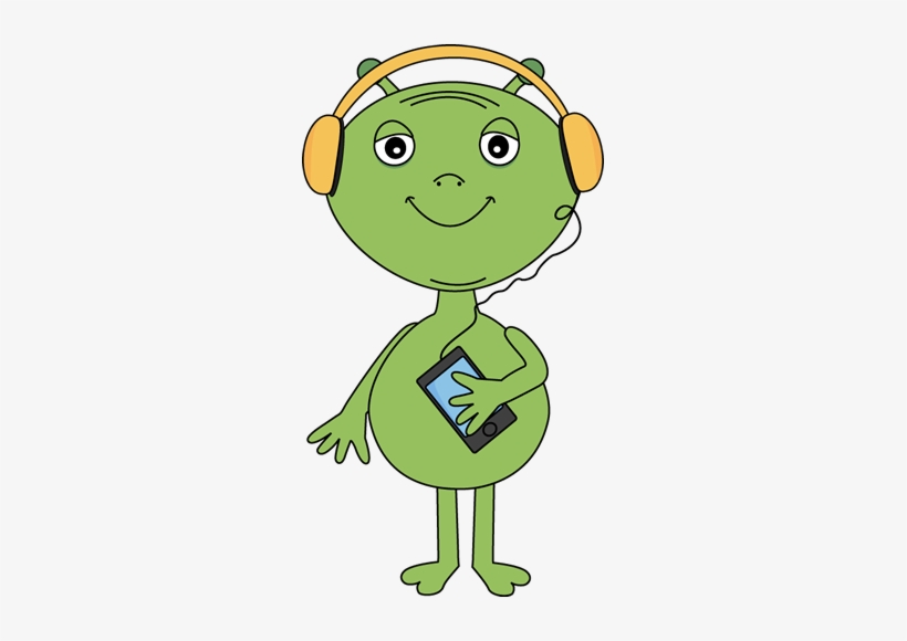 Ch B Alien Listening To Music Space Pinterest Aliens - Alien Listening To Music, transparent png download
