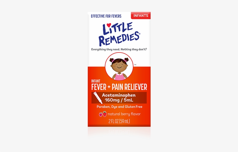 Little Remedies® Infant Fever & Pain Reliever - Little Remedies Fever, transparent png download