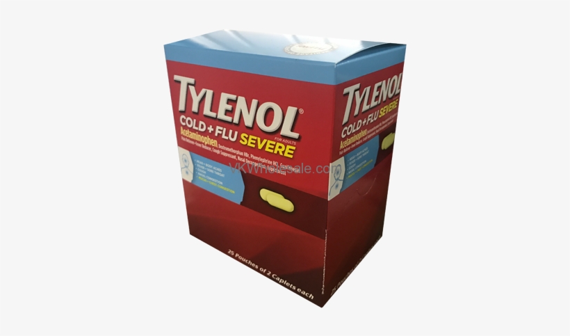 Tylenol Cold Flu Severe Wholesale - Tylenol Cold Flu Severe 25ct, transparent png download