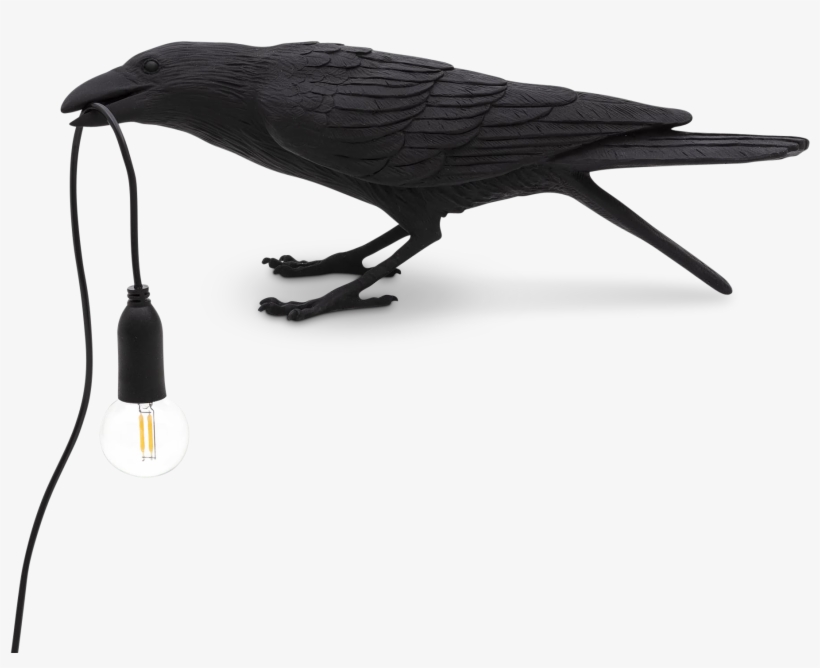 Bird Lamp Playing Black - Seletti Bird Lamp, transparent png download
